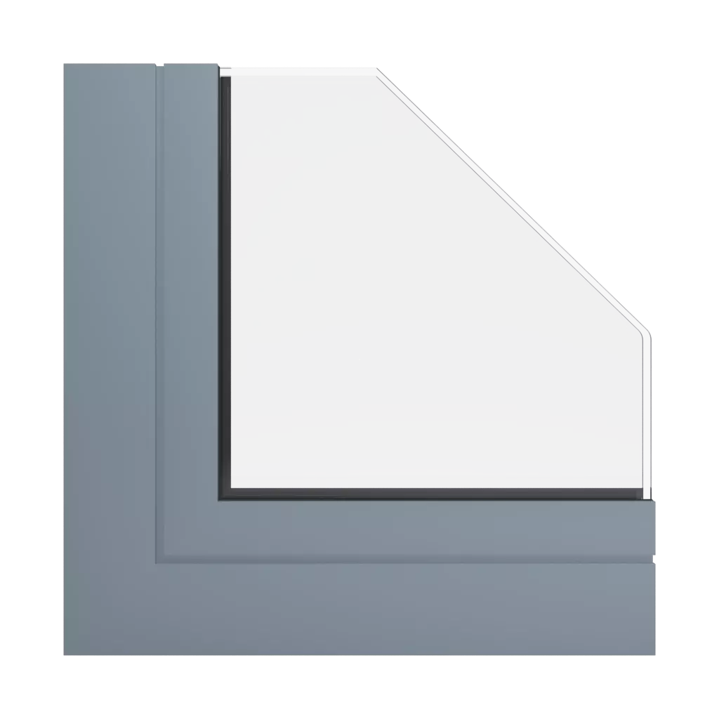 RAL 7000 Fehgrau fenster fensterprofile ponzio pe78n