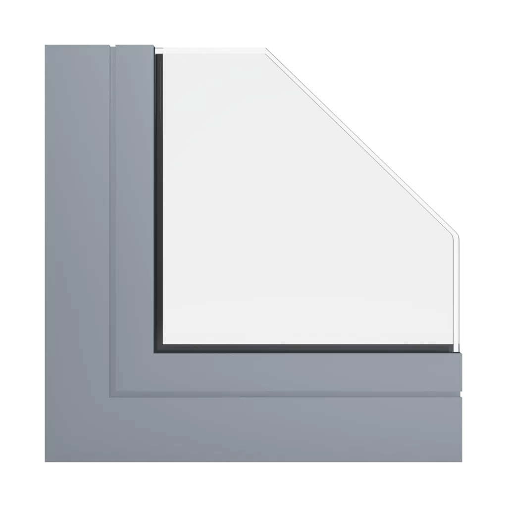 RAL 7001 Silbergrau fenster fensterprofile ponzio pe68-hallo