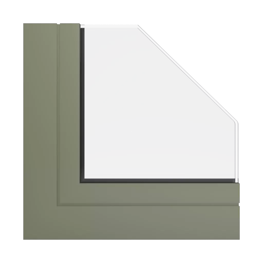 RAL 7002 Olivgrau fenster fensterprofile aluprof mb-78ei