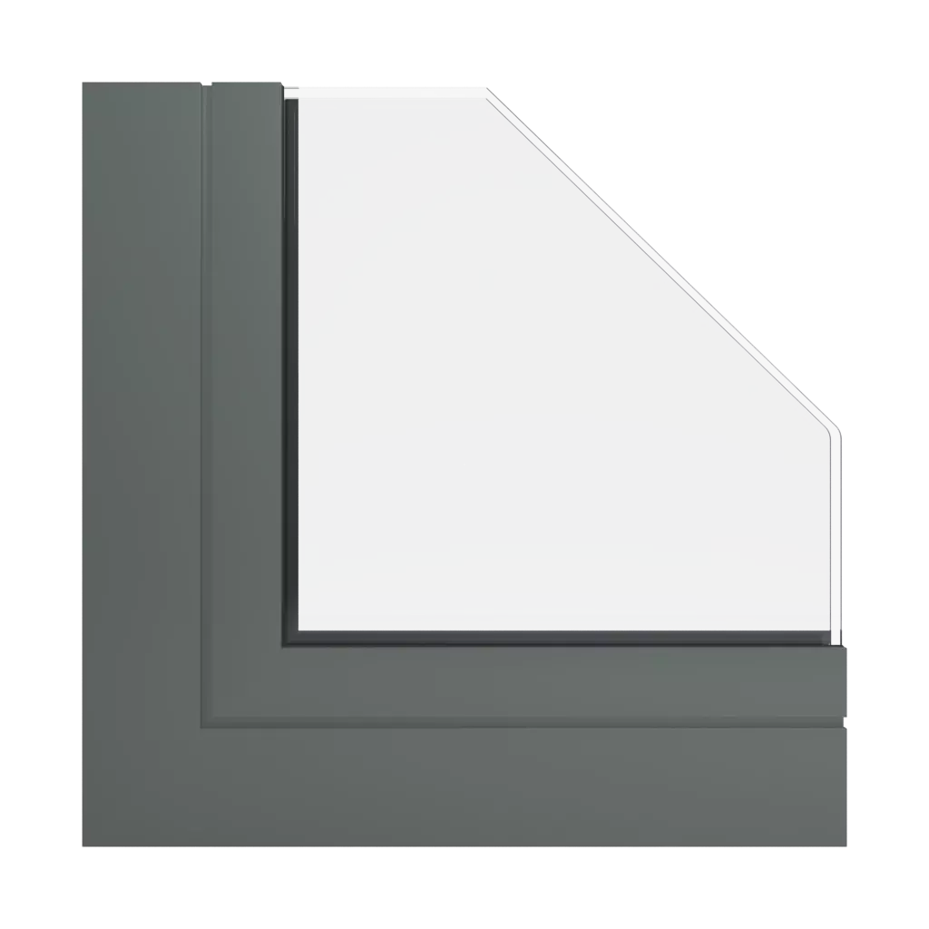 RAL 7009 Graugrün fenster fensterprofile aliplast ultraglide