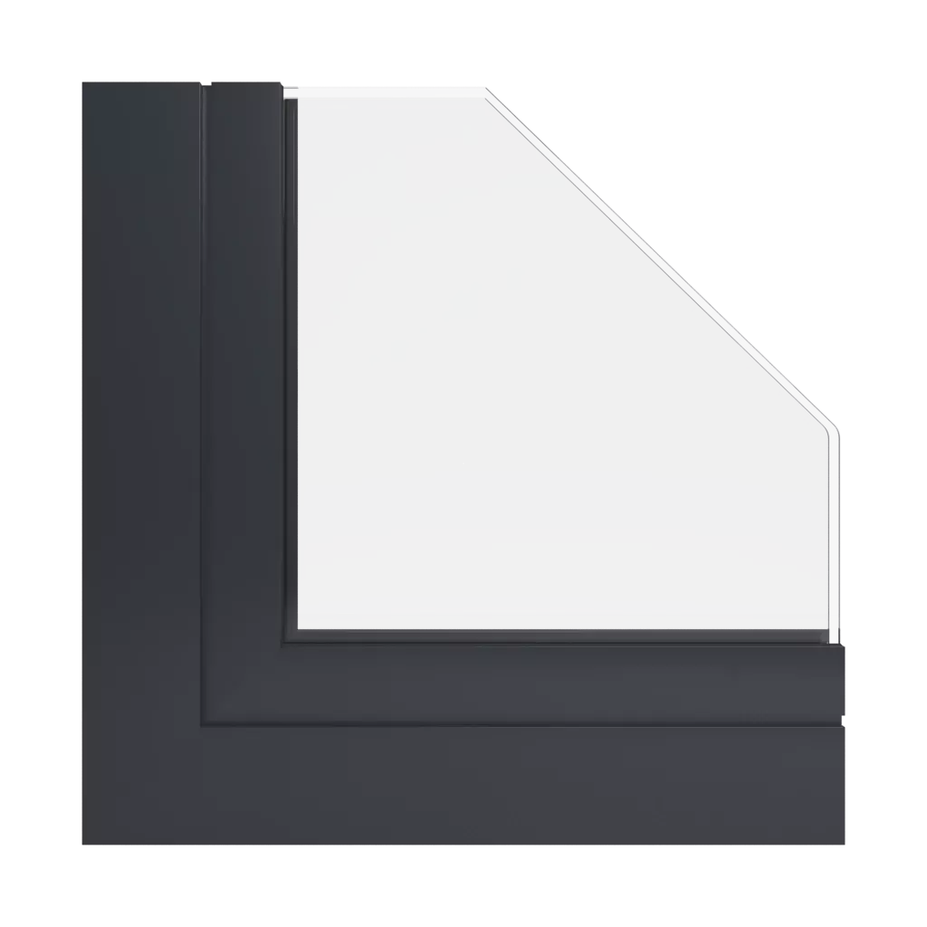 RAL 7021 Schwarzgrau fenster fensterprofile aluprof mb-openslide