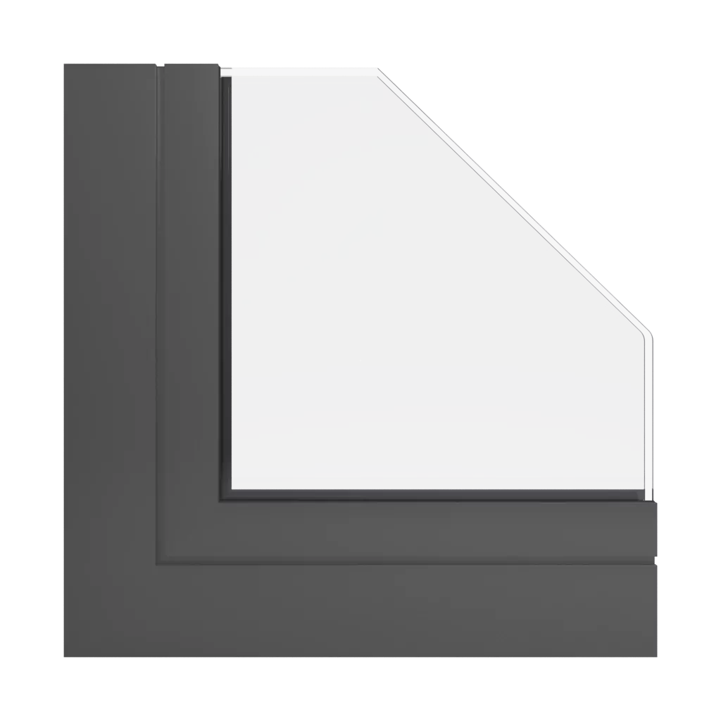 RAL 7022 Umbragrau fenster fensterprofile aliplast aliver-2000