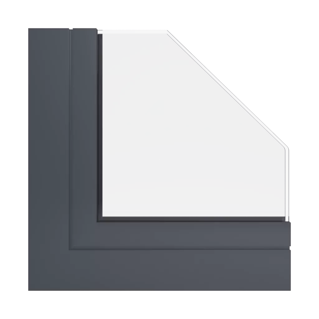 RAL 7024 Graphitgrau fenster fensterprofile aliplast victoria-plus