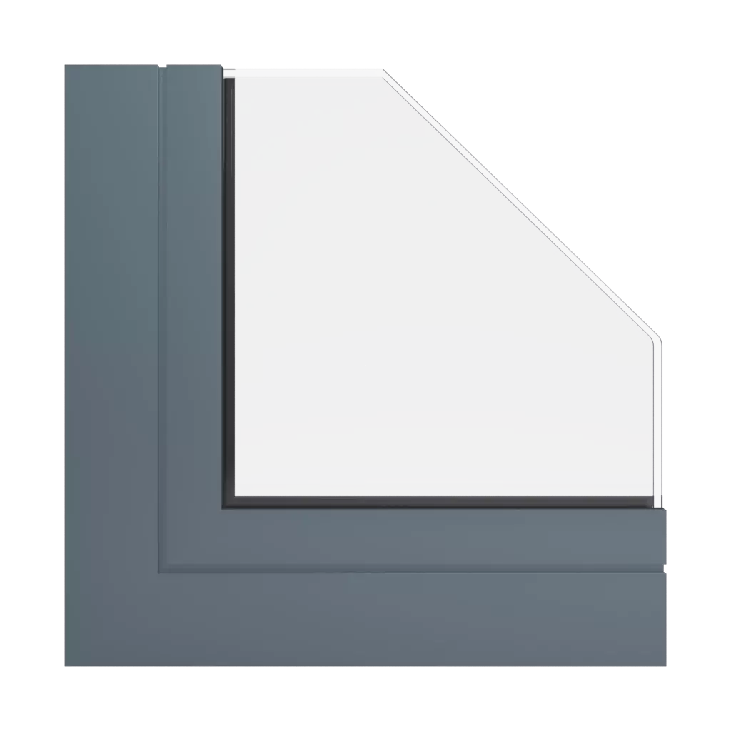 RAL 7031 Blaugrau produkte aluminiumfenster    