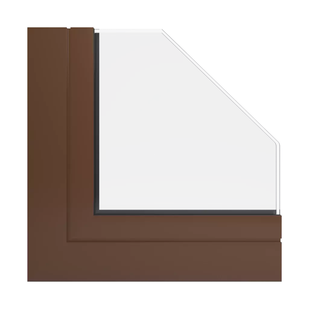 RAL 8011 Nussbraun fenster fensterprofile aluprof mb-78ei