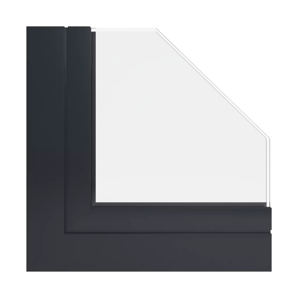 RAL 9011 Graphitschwarz produkte fassadenfenster    