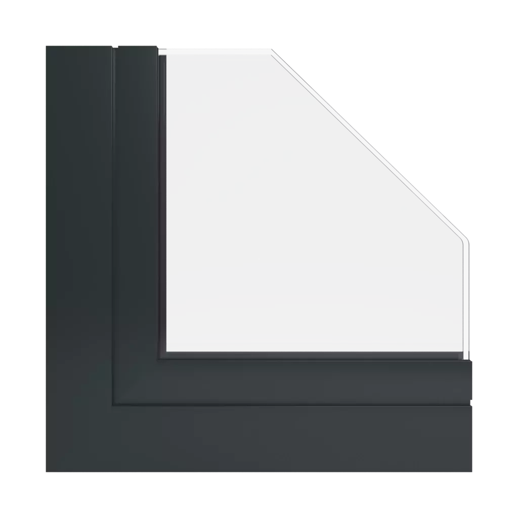 RAL 9017 Verkehrs- schwarz fenster fensterprofile aluprof mb-sr50n-ei